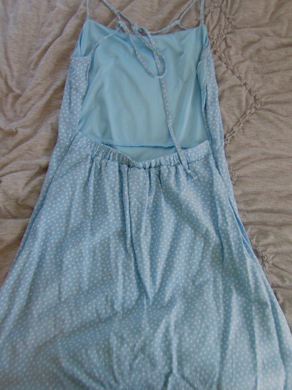 PacSun Light Blue Polka Dot Sleep Dress